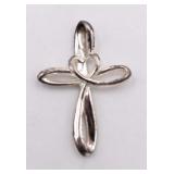 Designer Sterling Cross Pendant