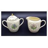 Vintage Lenox Spice Garden Sugar and Creamer
