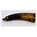 Antique Black Powder Horn Flask