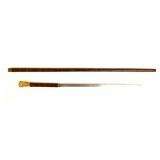Sword Stick with Single Edged