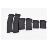 6 Magpul PMAG Gen M3 AR-15 Magazines