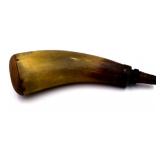 Antique Black Powder Horn Flask