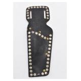 Vintage Black Leather Silver Gun Holster