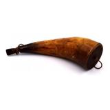 Antique Black Powder Horn Flask