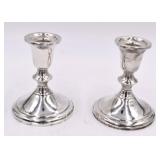 Pair Sterling Candlestick Holders