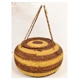 Handmade African Woven Seagrass Basket With Lid