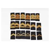 18 Post WWII U.S. Army Rank Shoulder Boards
