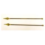 Pair of Brass Spears / Arrows