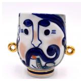 Vintage USSR Korosten Porcelain 2 Faced Vase
