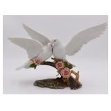 Large Maruri Pair Birds on Branch Wings of Love