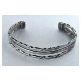 Designer Sterling Cuff Bracelet