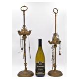 Bronze Antique Oil Lamps