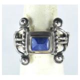 Sterling Lapis Lazuli Ring