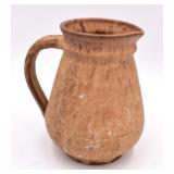 Brown Pottery Pitcher