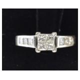14k WG Diamond Engagement Ring