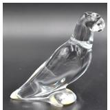 Baccarat Crystal Parrot Figurine France