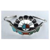 Native American Style Turqouise Silver Bracelet