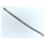 Italian Designer Sterling Tri-Color Bracelet