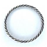 Silver Rope Twist Bangle