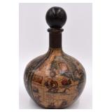 Italian Vintage Leather Trimmed Bottle