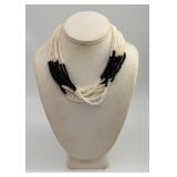 Beaded Necklace, Marked 14K