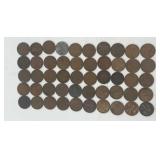 50 US One Cent Pennies