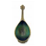 Enameled Brass Spoon Rest