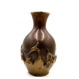 Chinese Bronze Vase Bird Motif