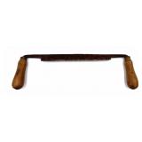 Antique Draw Knife with Wooden Handles