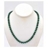 Green Malachite Beaded Necklace