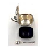 Silver Sugar Bowl in Colt Blue Insert