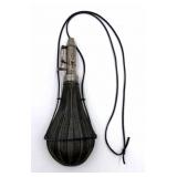 English Cape Wells 1880 Metal Powder Flask