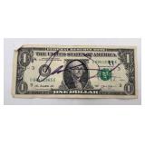Signed One Dollar Bill