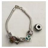 Pandora Bracelet, 6 charms