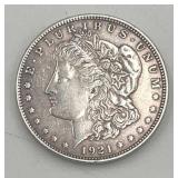 1921 Morgan Silver Dollar Coin