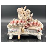 2 Porcelain Ballerinas Sitting