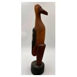 Wood Pelican, Hand Painted