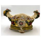 Italian Porcelain Two Handled Center Bowl
