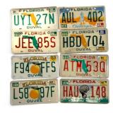 8 Old Florida License Plates