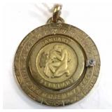 Pierre Cardin Aquarius Diamond Zodiac Charm