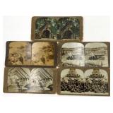5 Military Stereograph Cards