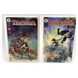 2 Signed Dark Horse Comics Tarzan Comicbooks