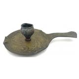 Antique Art Nouveau Brass Chamerstick