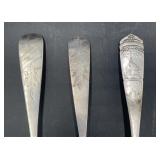 3 Hallmarked Antique Silver Spoons