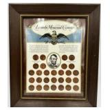 Lincoln Memorial Coinage Framed Coin Collection