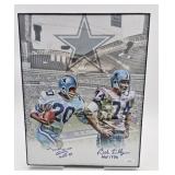 Mel Renfro and Bob Lilly Signed Photo w/COA