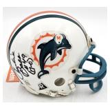 Charlie Babb Signed Miami  Dolphins Mini Helmet