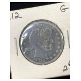 1912 Barber Half Dollar Coin
