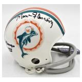 Merun Fleming Signed Miami Dolphins Mini Helmet