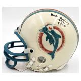 Bob Heinz Signed Miami Dolphins Mini Helmet